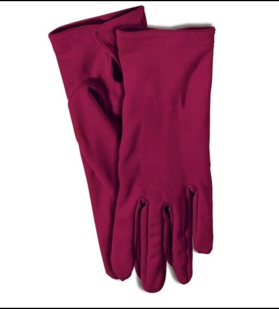 Burgundy Gloves Adult 100% Polyester