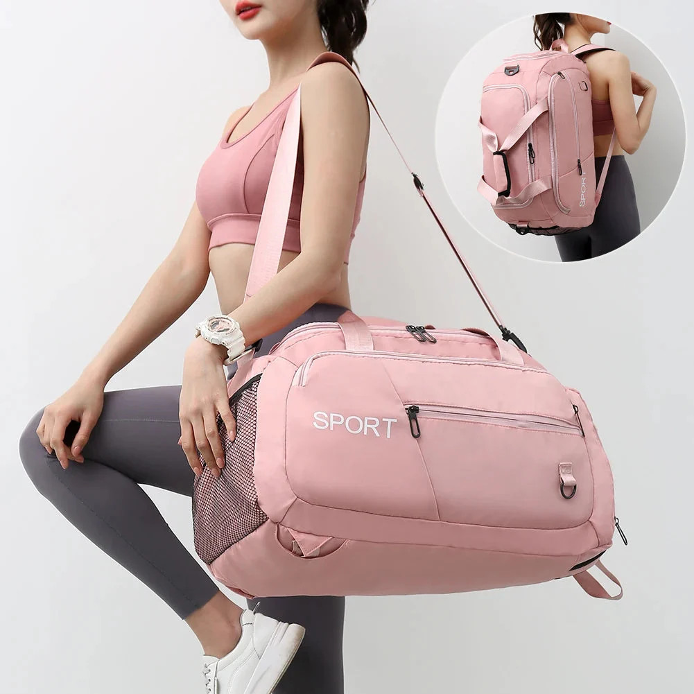 Waterproof Oxford Gym Bag – Travel Shoulder Bag with Shoe Compartment