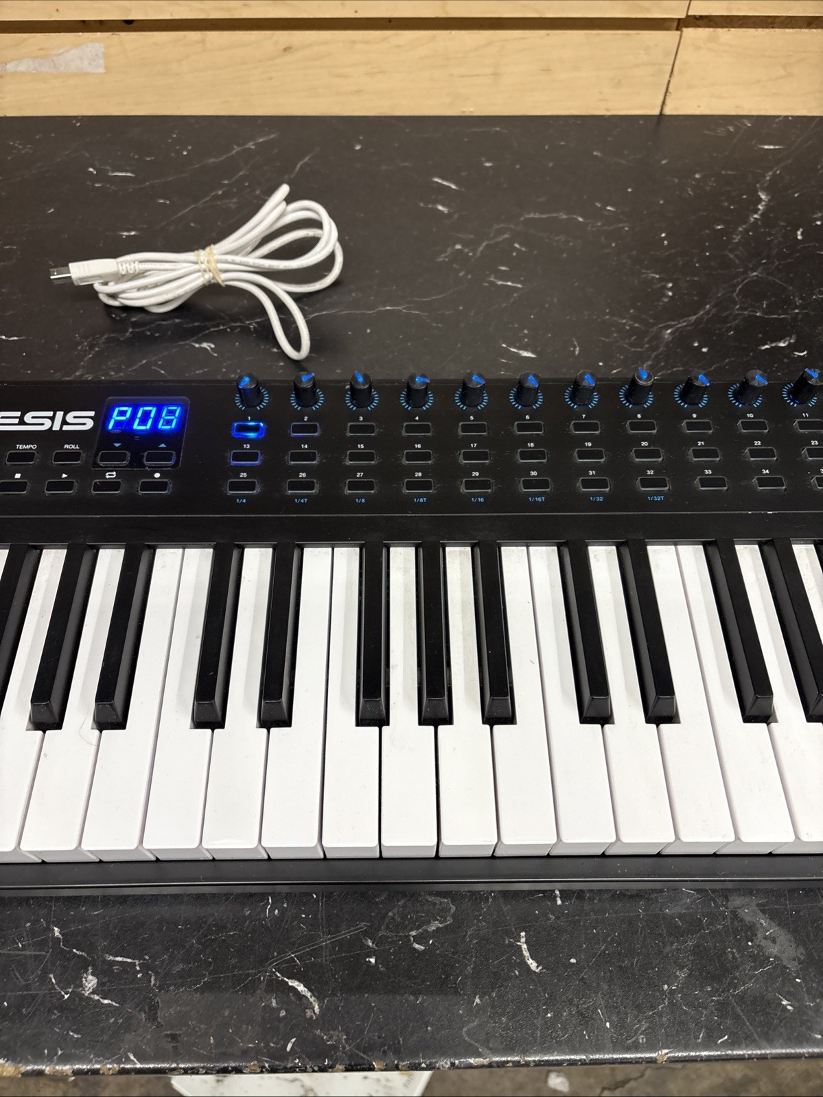 Alesis VI49 Advanced 49-Key USB/MIDI Keyboard Controller - No Power Adapter