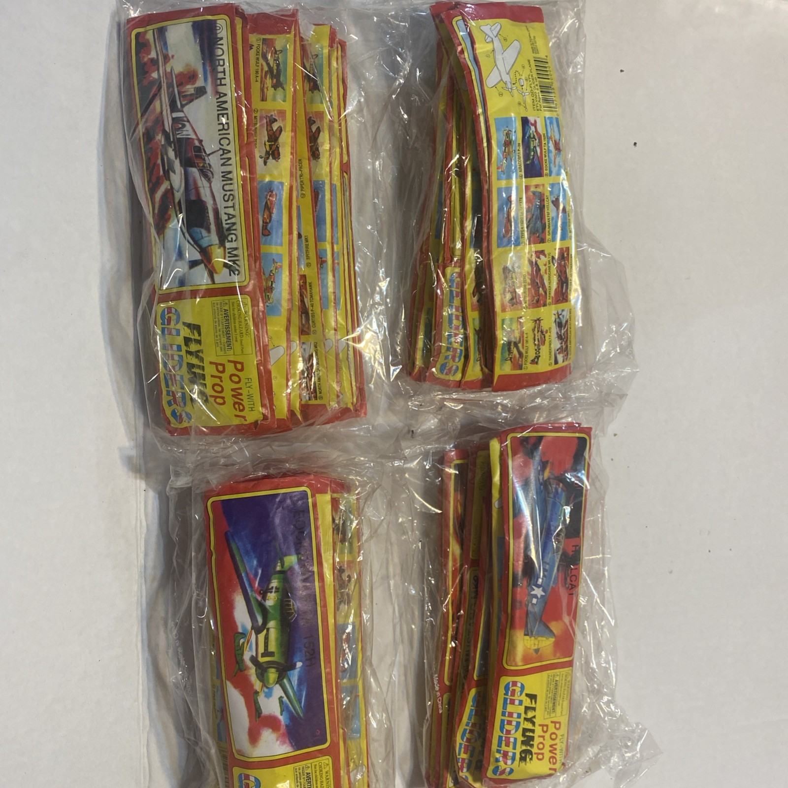 Vintage Flying Gliders Toy Airplanes Piper Curtiss LOT 40 Pack Power Prop