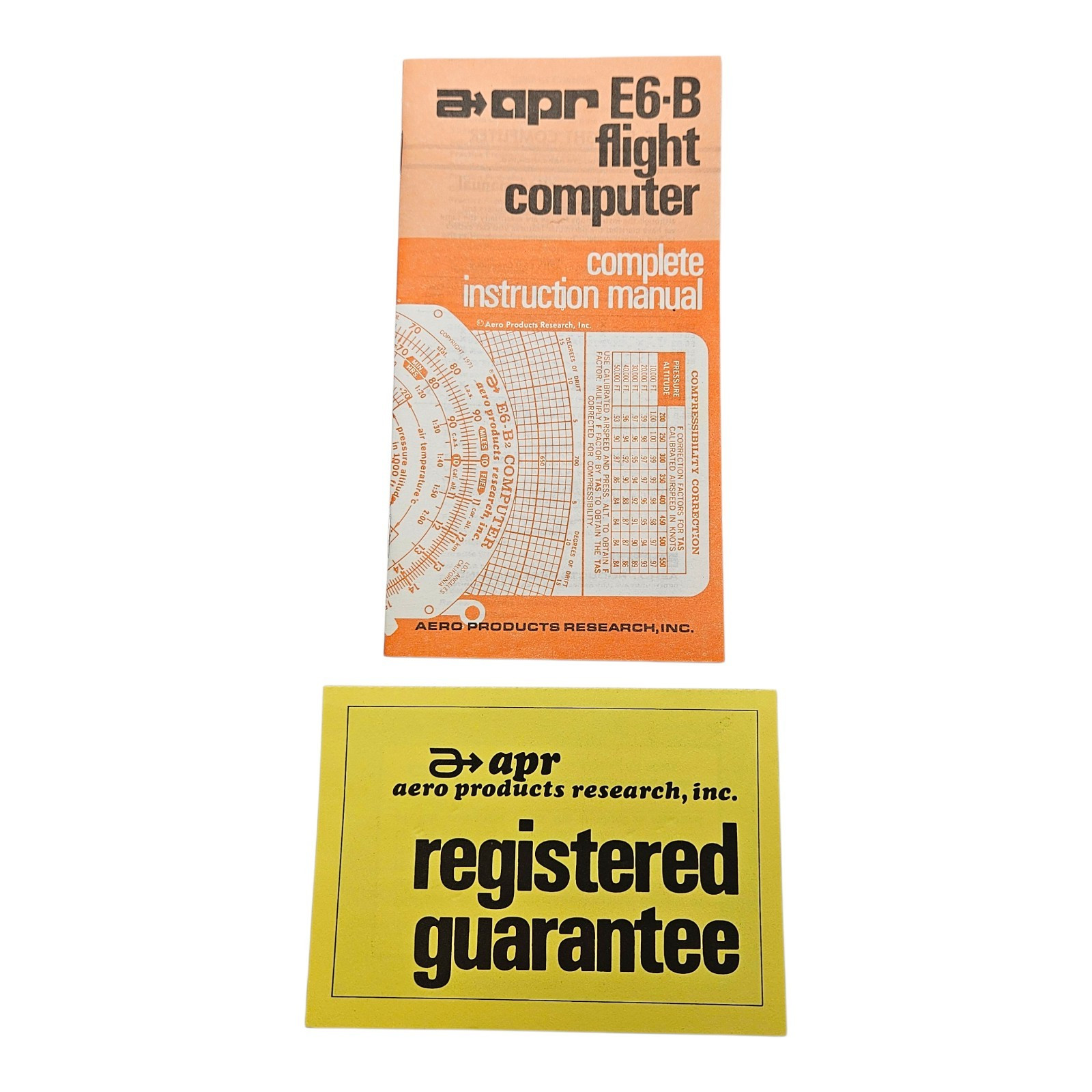 Aero Products E6-B Metal Analog Flight Computer - w/ Instructions P/N SC-2P
