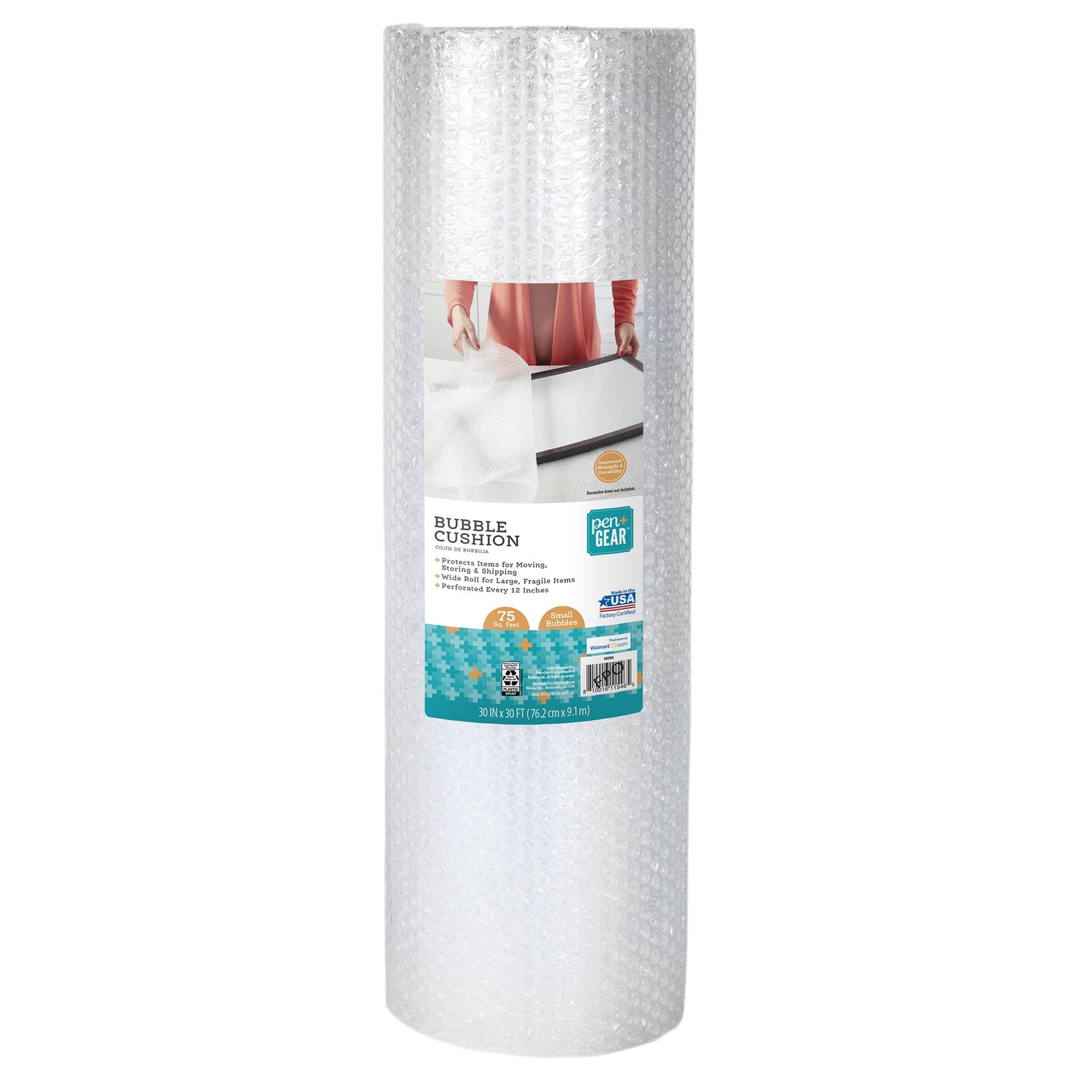 NEW TREND Pen+Gear 30" x 30' Bubble Cushion Roll 3/16" (Wide Roll)