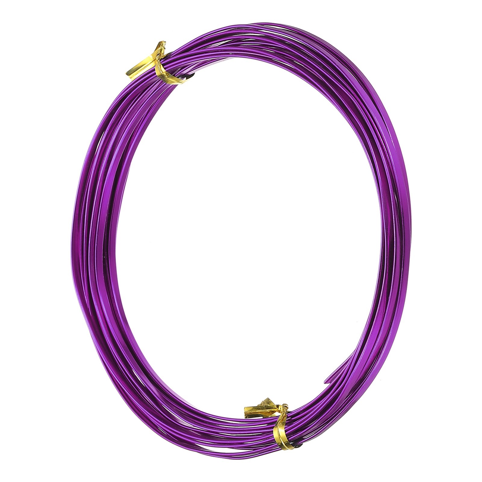 16.40 ft 3mm Wide 18 Gauge Flat Aluminum Wire, Dark Purple