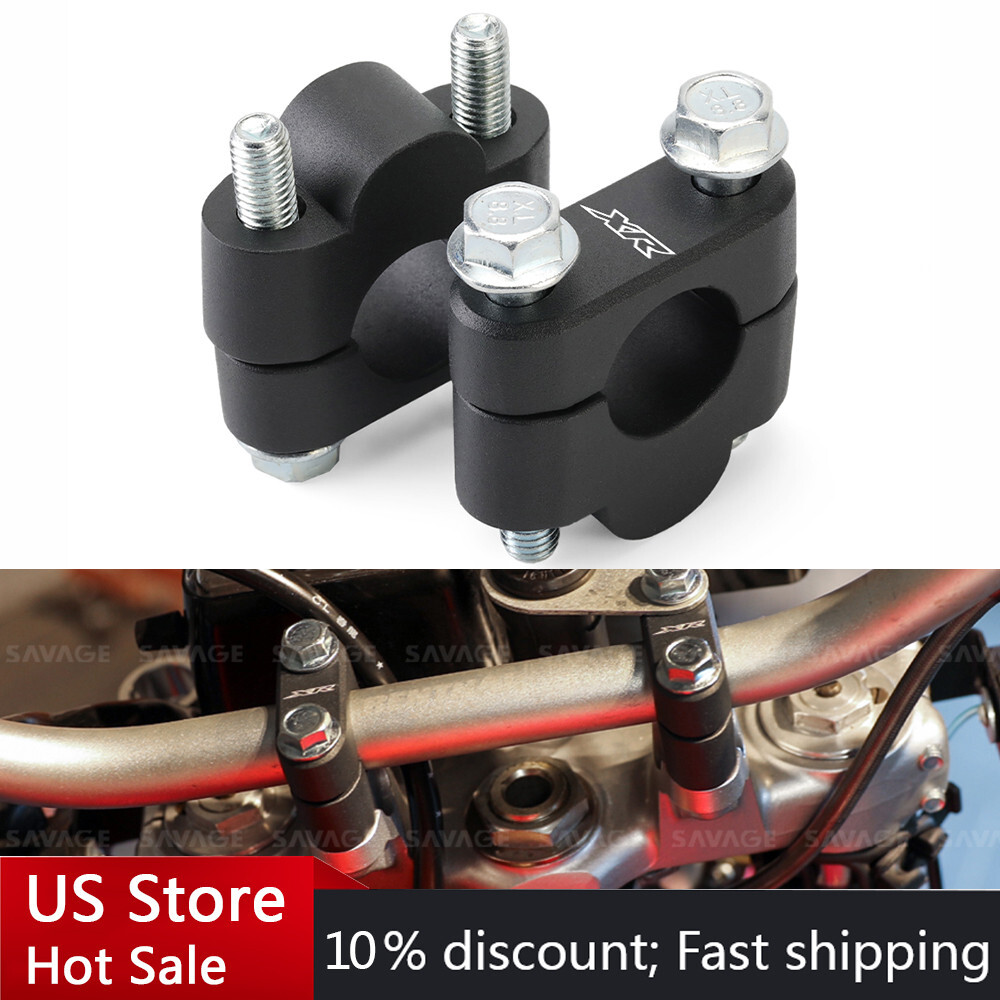 7/8" Motorcycle Handlebar Risers Mount Clamp For HONDA XR 250R/L XR400R XR650L