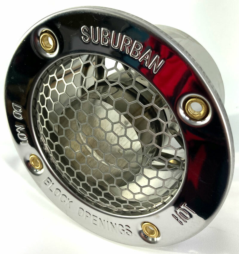 Suburban Nautilus On Demand RV Water Heater Vent Cap # 261617, 2" Wall Thickness