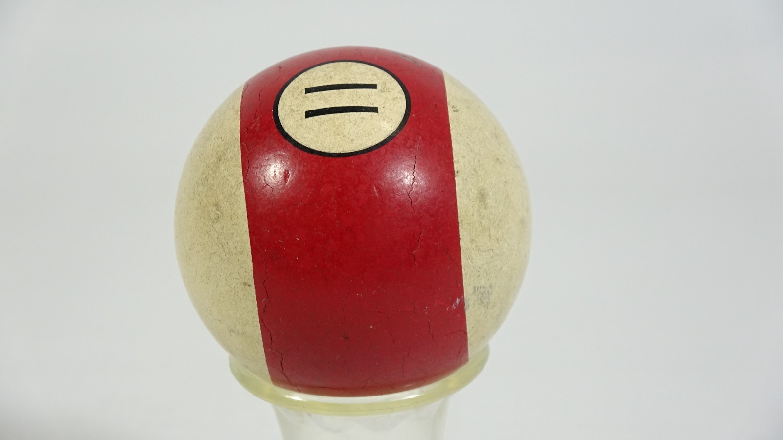 Vintage Striped Red Pool 11 Ball - 2 1/4" - 192g