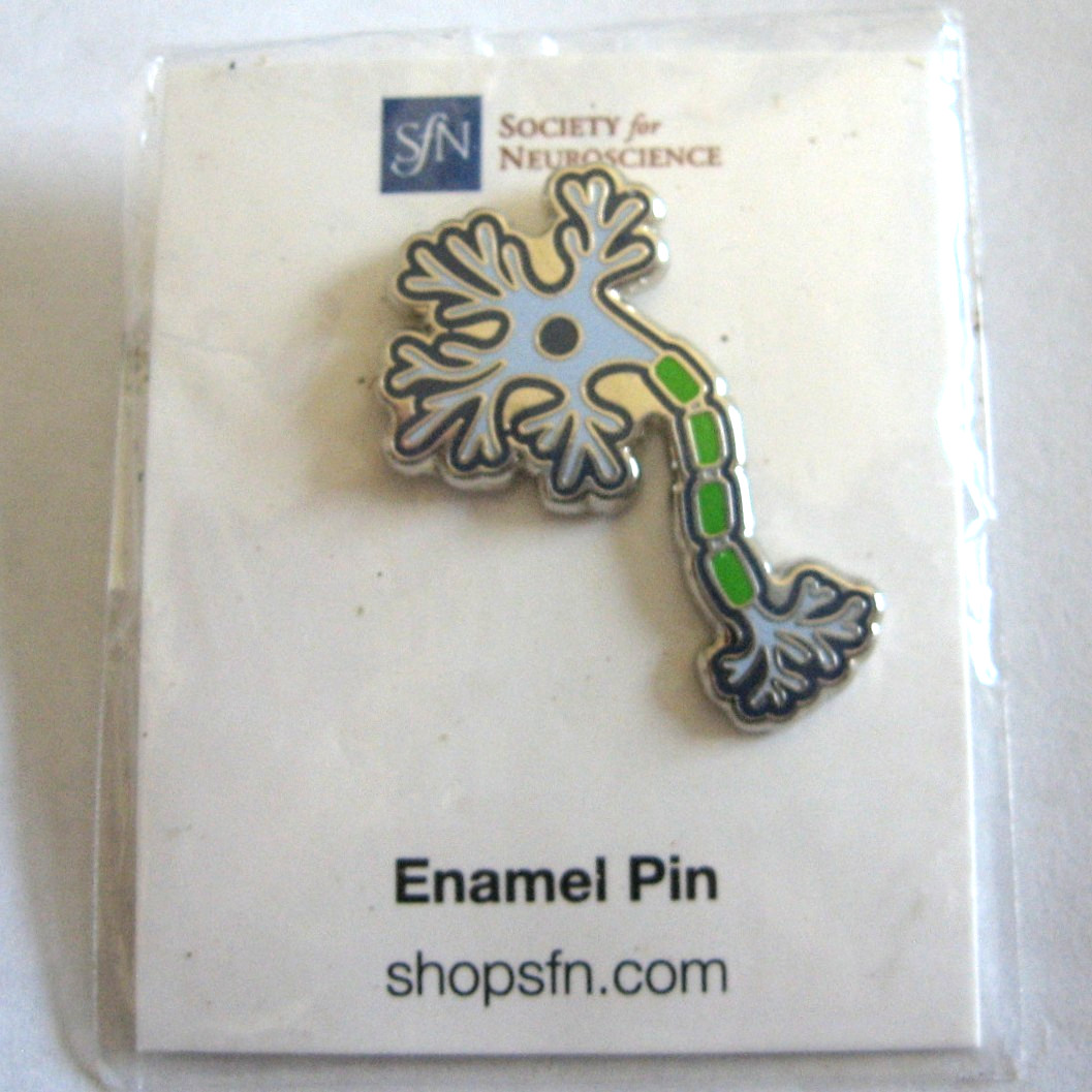 Society of Neuroscience Enamel Pin Neuron Design New in Package