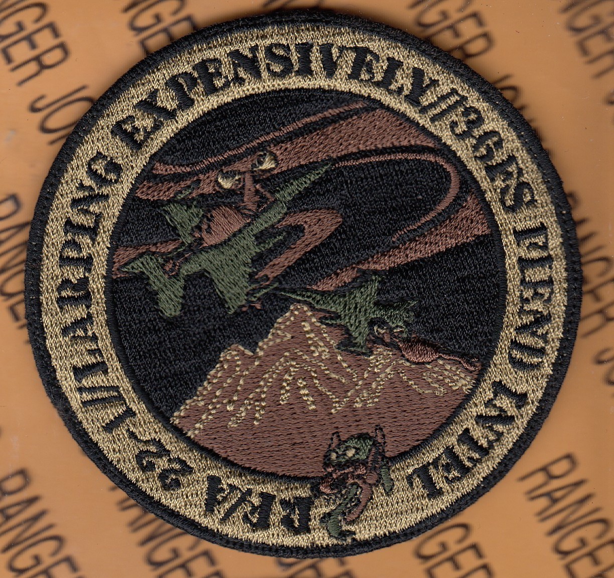 USAF Air Force 36th Fighter Sq FS Fiends RFA IS ~3.75" OCP patch w/ HOOK c/e