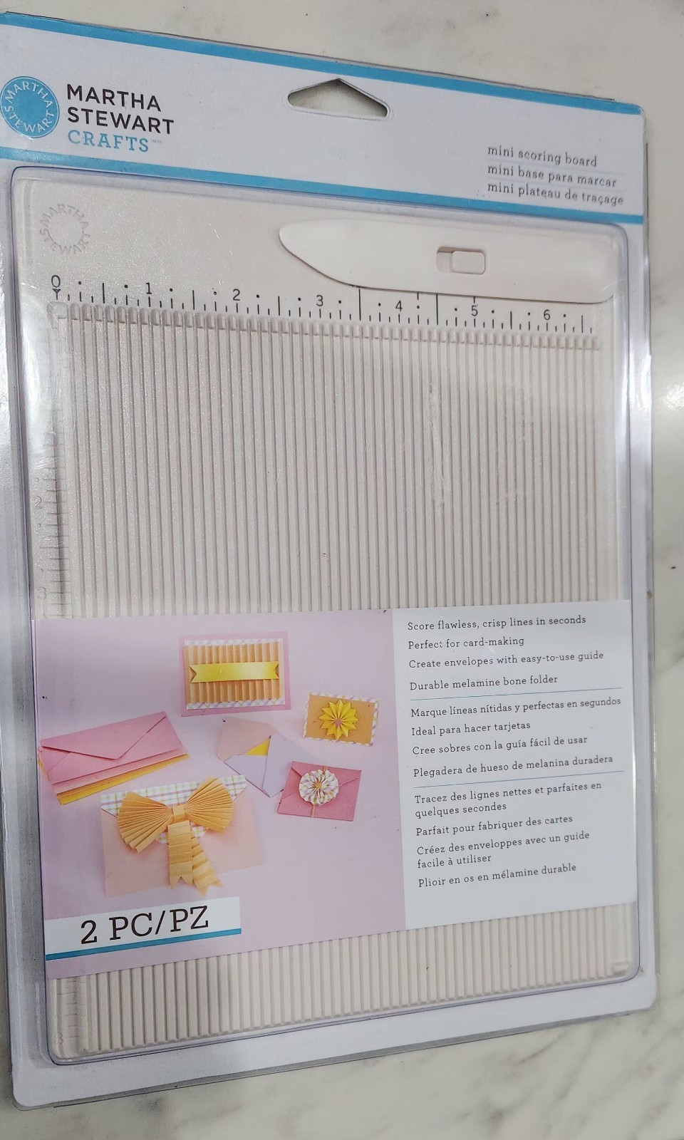 Martha Stewart Crafts Scoring Board   For Card Making Envelopes Cards New