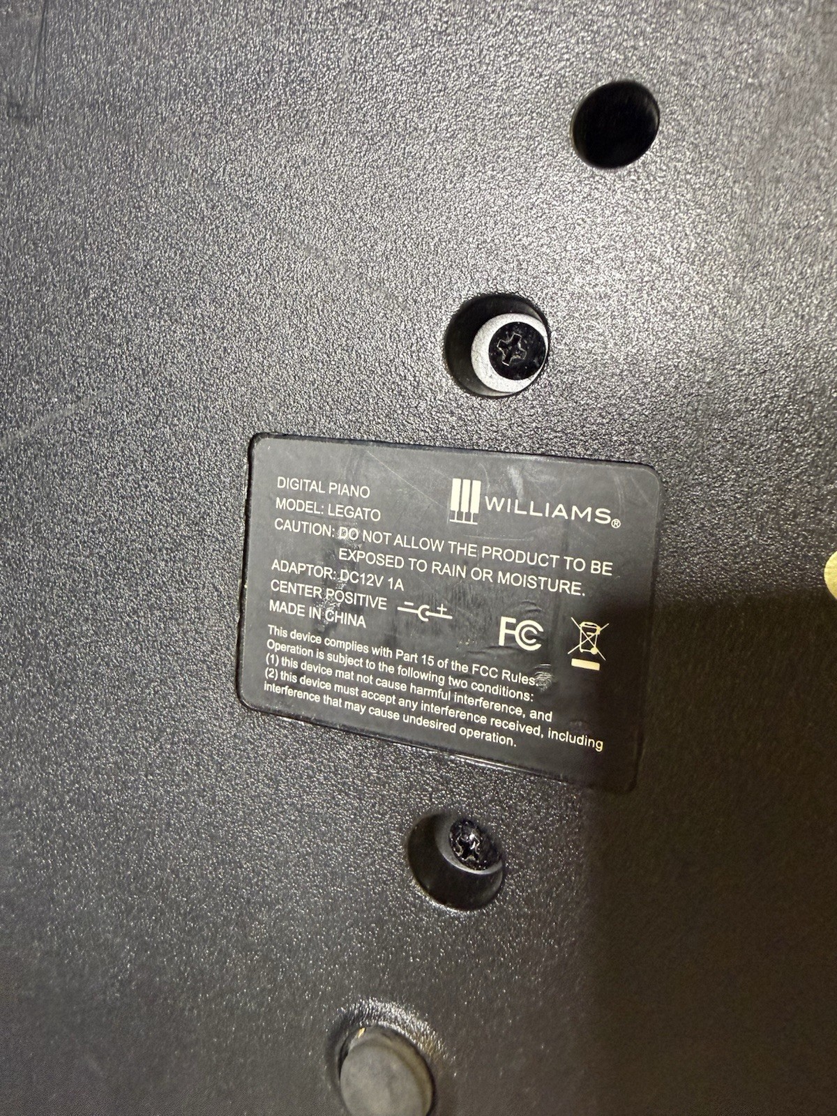 Digital Piano- Williams Legato 88-key
