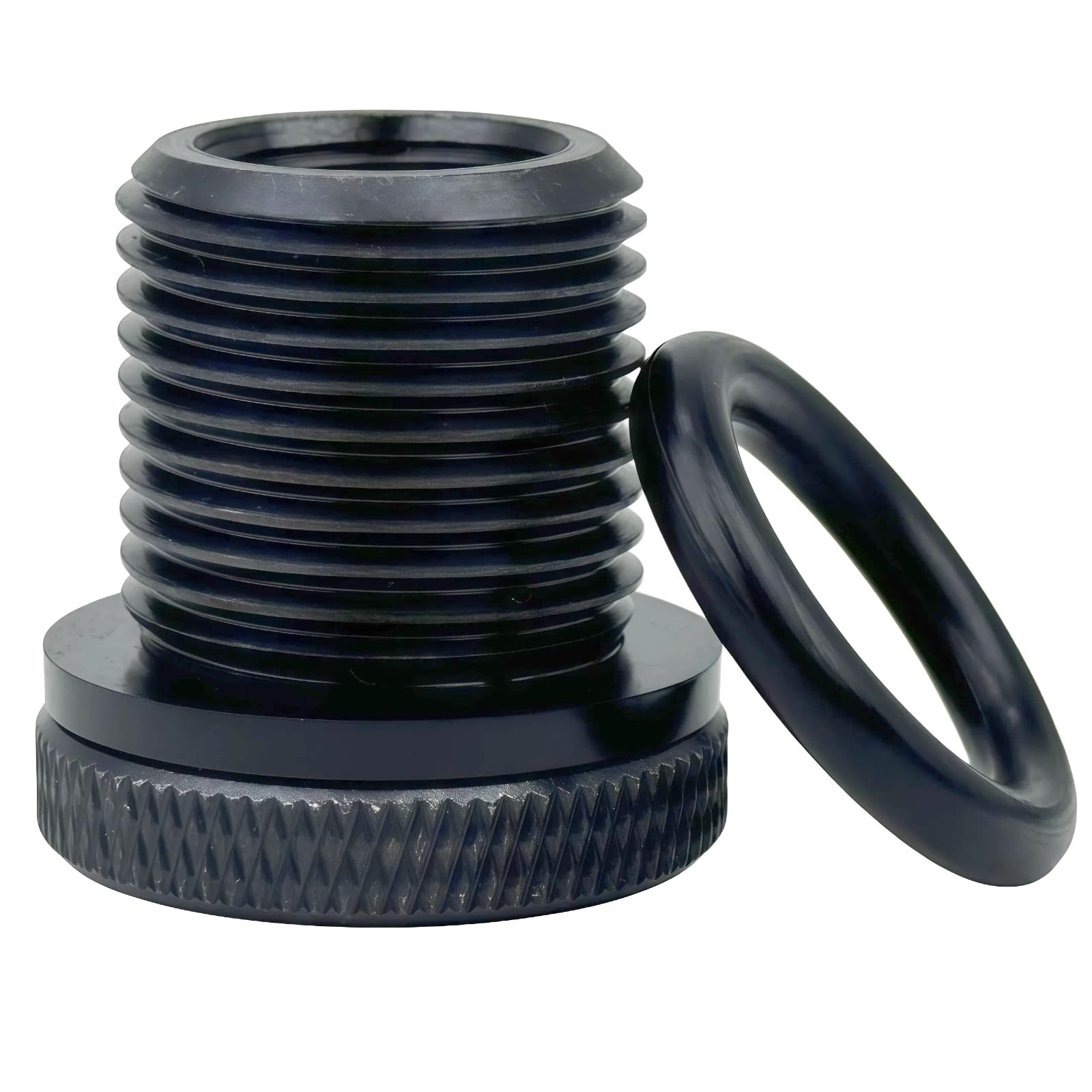 6Pack Thread Protector and Washers，1/2x28 to 3/4x16 Steel Thread Protector（Bl...