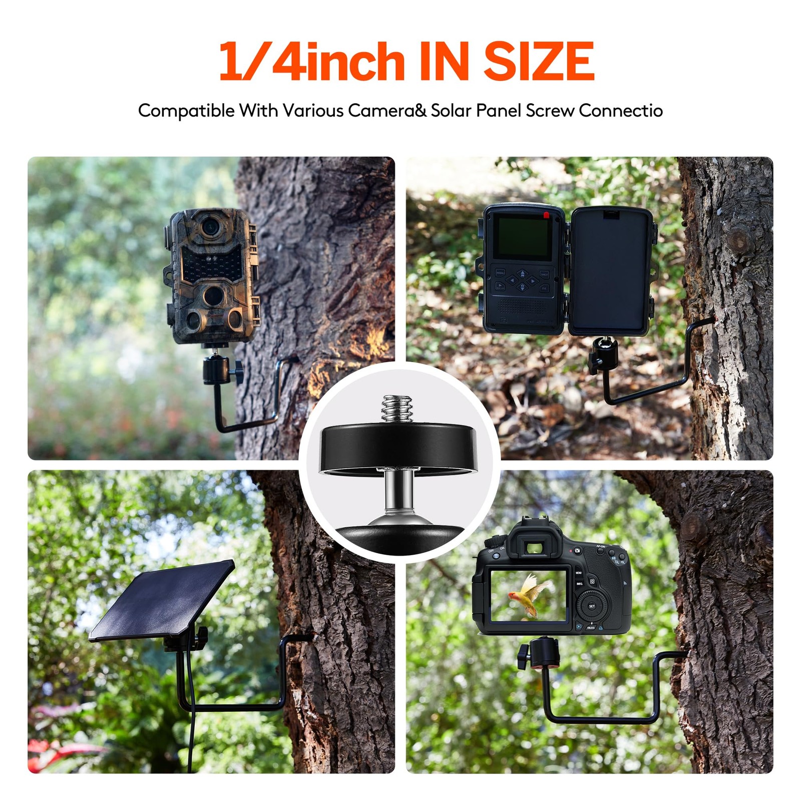 ALTIN Trail Camera Tree Mount, Holder, Bracket, 360 Rotatable, 5KG Capacity, ...