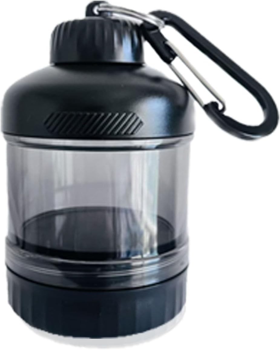 Portable Protein Powder Travel Container, Two-Layer Design Powder Holder | With