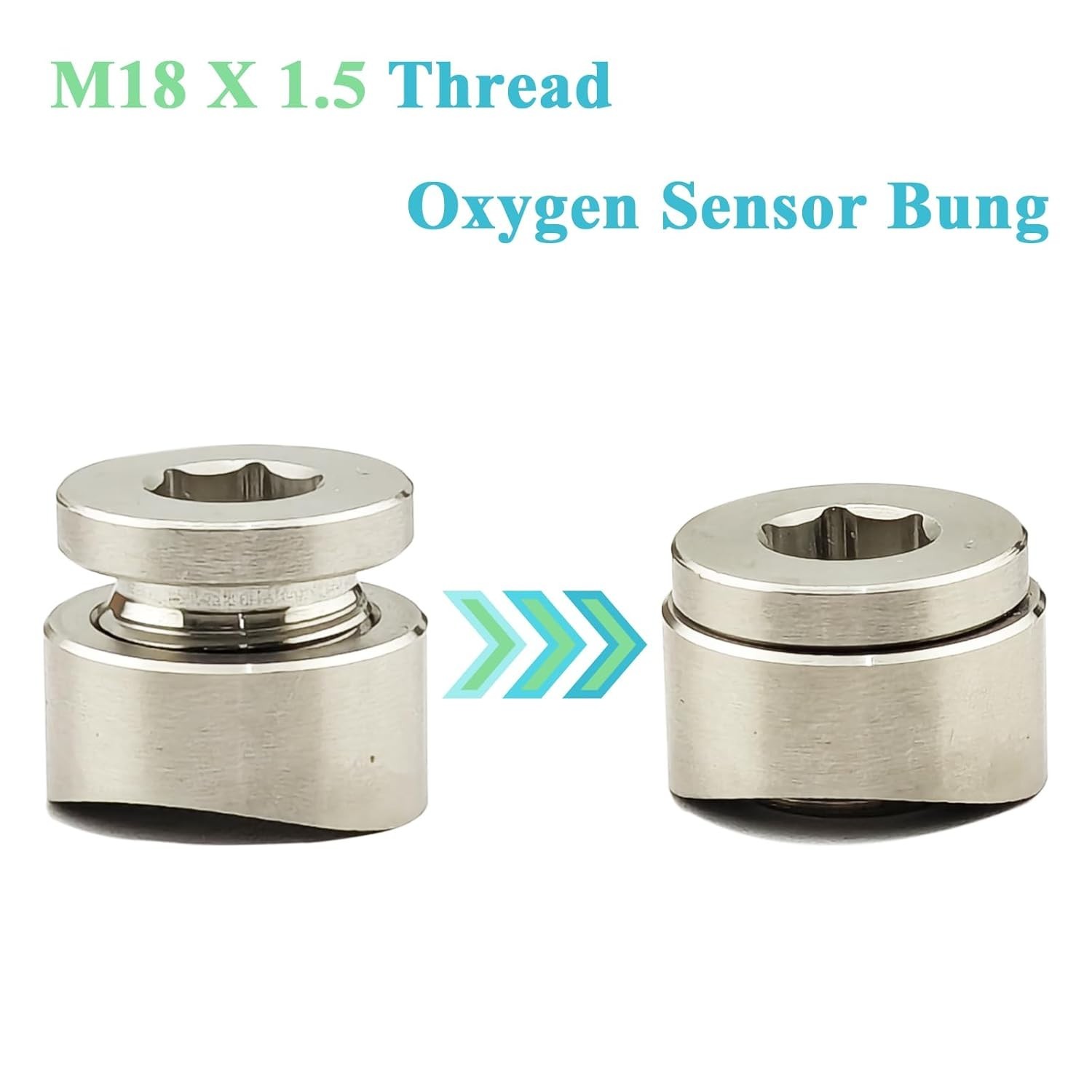 High-Quality O2 Sensor Bung with Plug - Universal Fit for Exhaust Upgrades