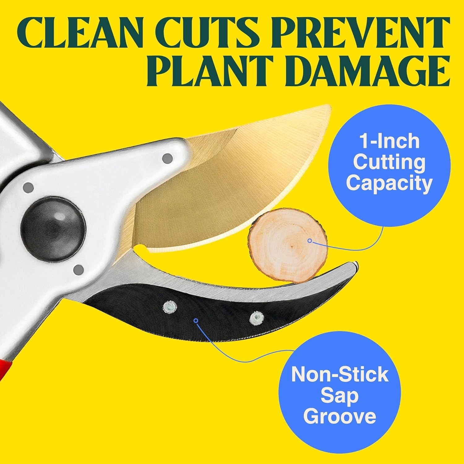 ClassicPRO 8.5" Professional Titanium Bypass Pruning Shears - Use As Pruners...