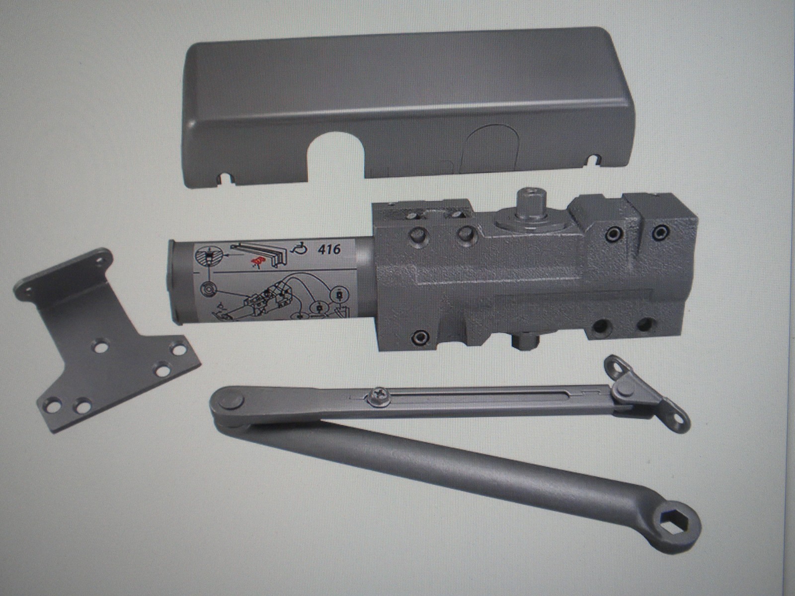 Design Hardware Model DH416AL Heavy Duty Door Closer