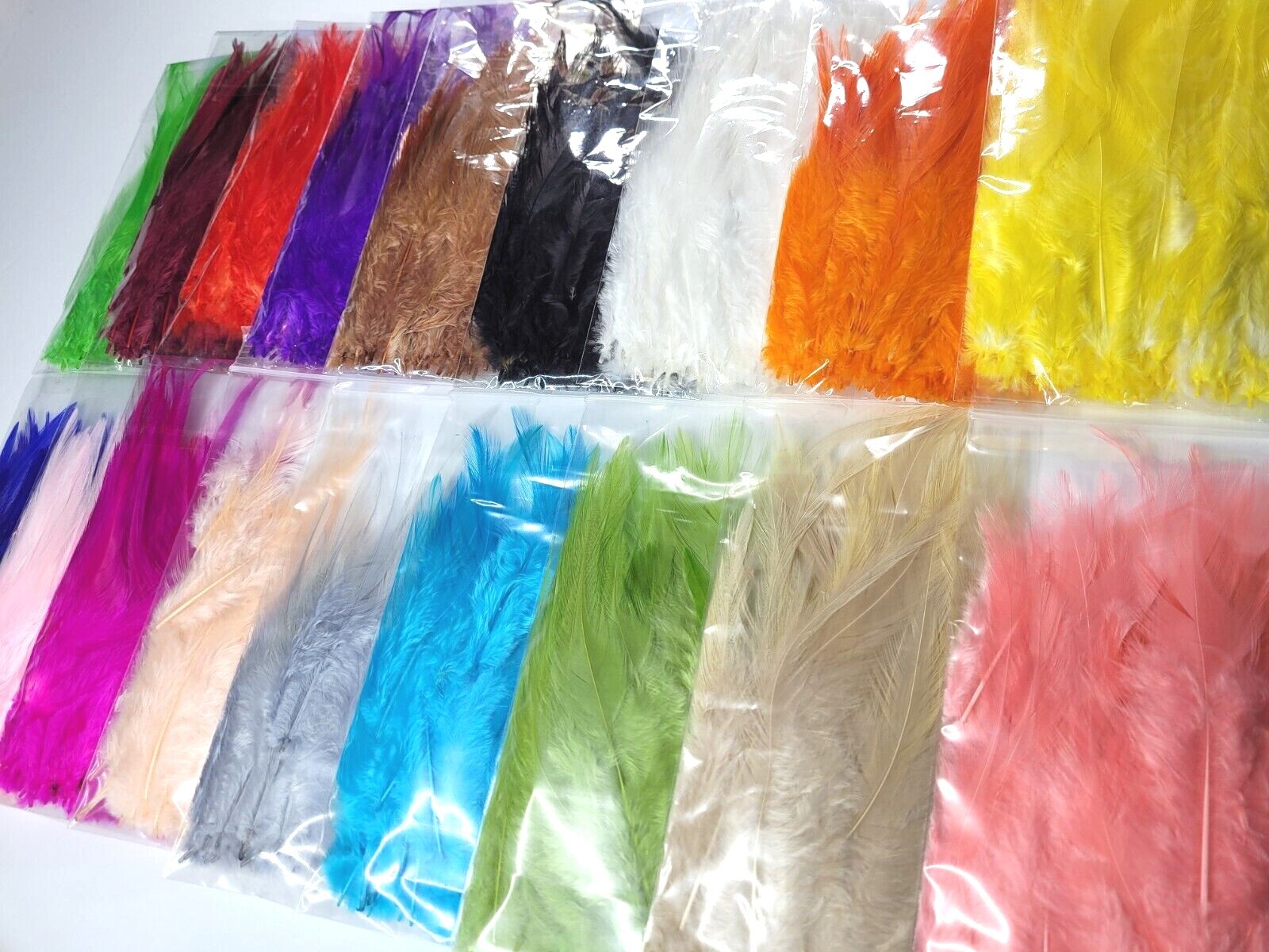 CHINESE SADDLE HACKLE - 4" - 6" - 22 COLORS - Fly Tying Materials - Streamers