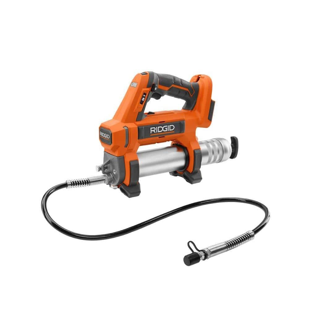 RIDGID Grease Gun 18 Volt Cordless Variable Speed Cushioned Grip Air Tool Only