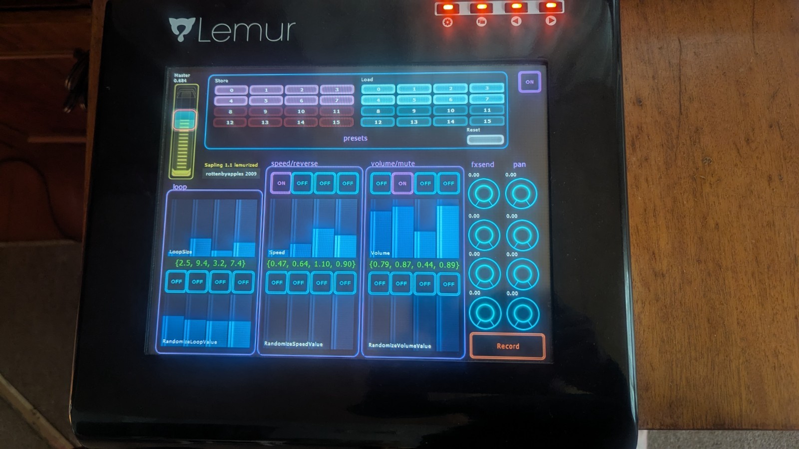 JazzMutant Lemur V1.0 Multi-Touch Controller