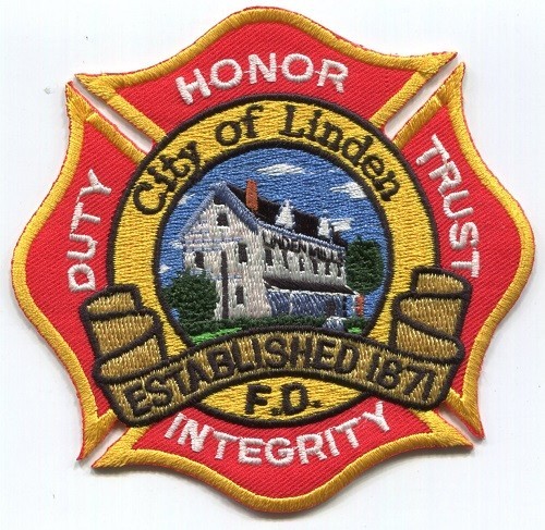 MICHIGAN - City of Linden Fire Dept.  [ Maltese Style Shoulder Patch ]