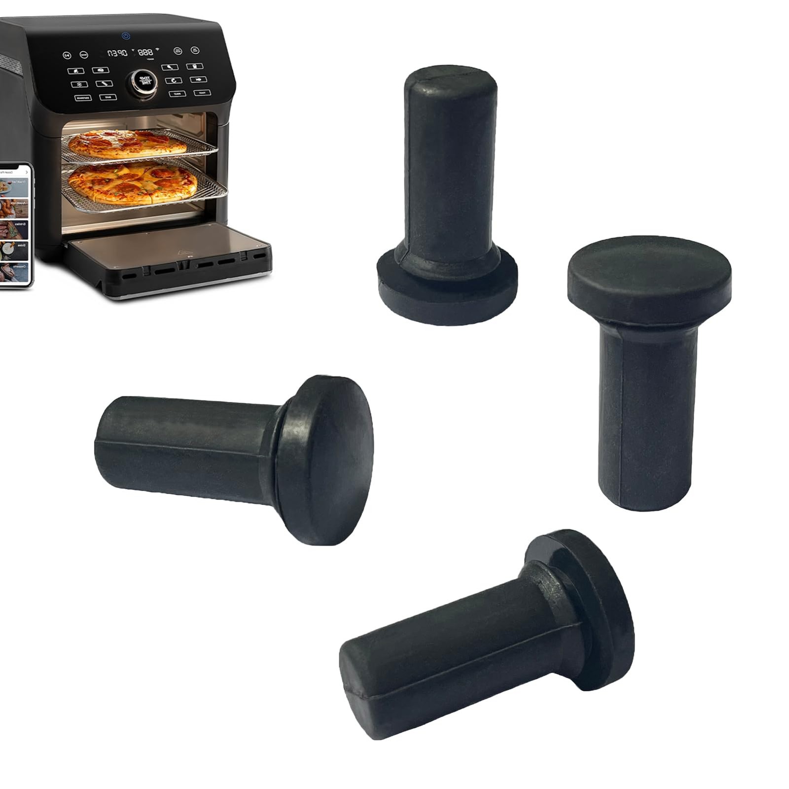 Air Fryer Silicone Rubber Legs for 10QT COSORI Air Fryer Toaster Oven Combo, ...