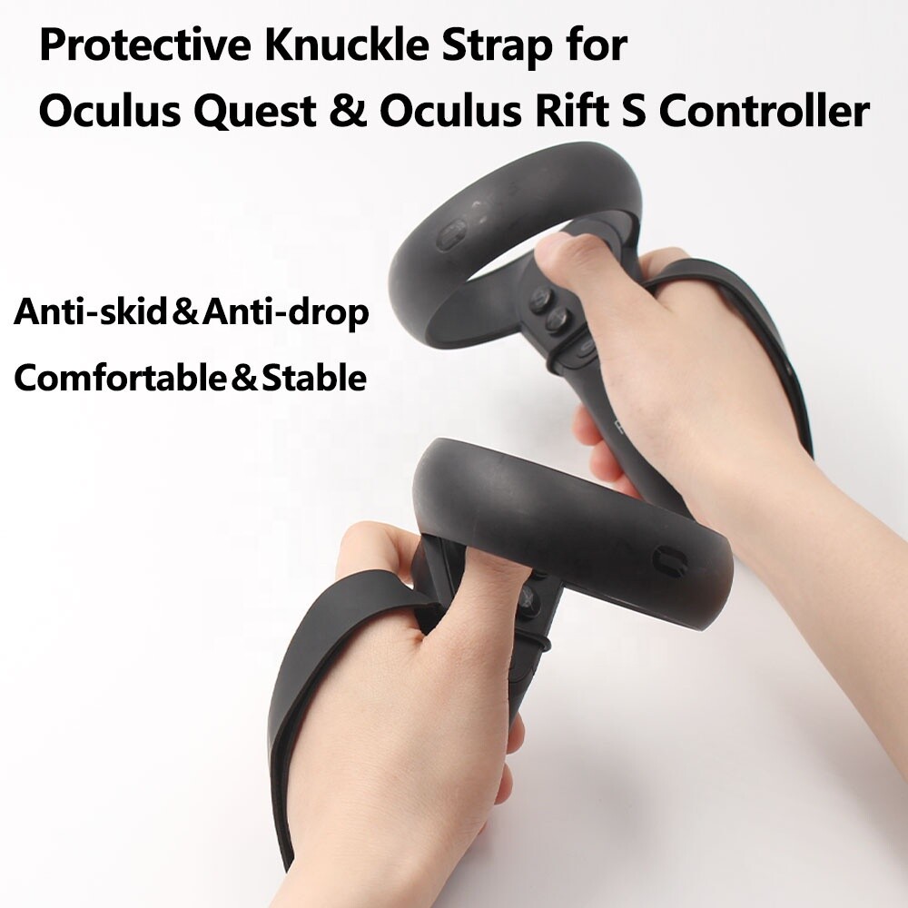 Knuckle Strap for Oculus Quest Touch Controller & VR Headset Lens Dust Cover