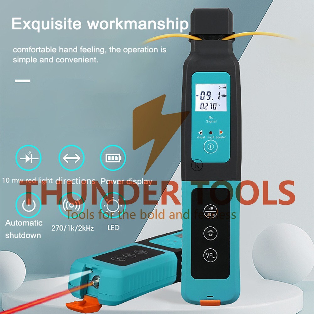 Thunder Tools 10mw Red Light Source Fiber Optic Identifier 270Hz 1KHz 2KHz