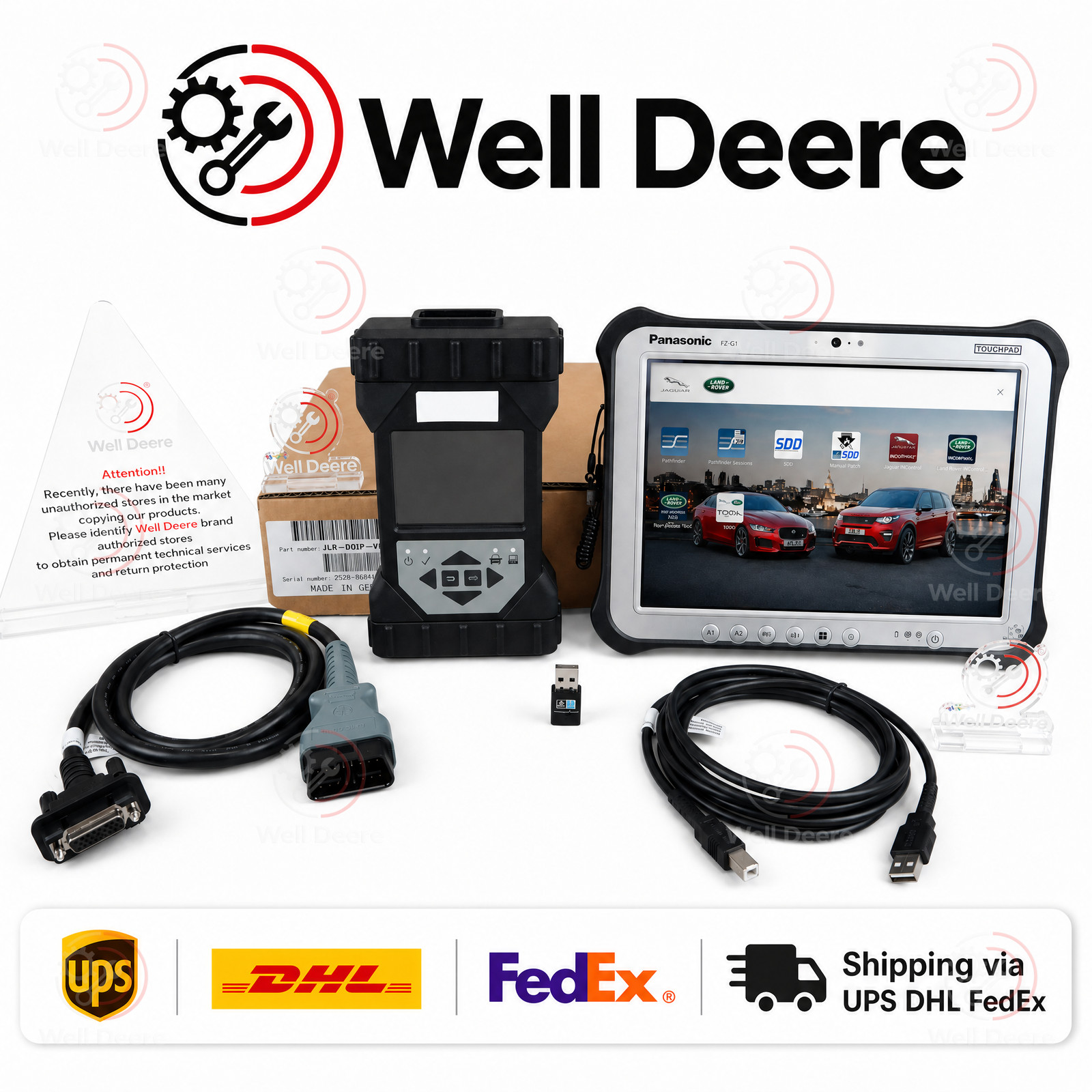 For JLR DoiP VCI SDD Pathfinder Interface plus from 2005 - 2026 with FZG1 tablet