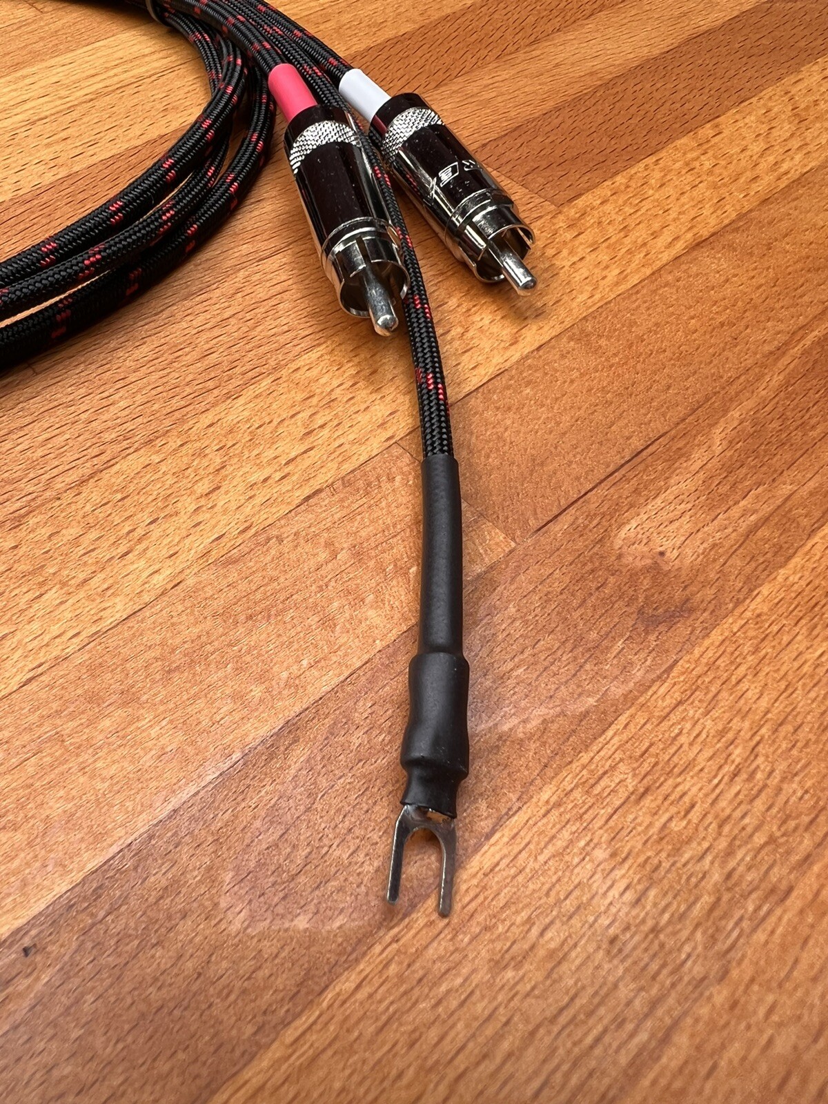 4 Ft Audiophile Turntable Replacement Phono RCA Cables Low Capacitance Solder on