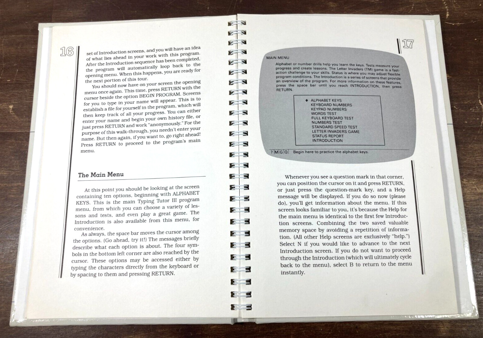 Vintage Typing Tutor III Letter Invaders 1984 IBM PC Software 5.25" Disk Manual