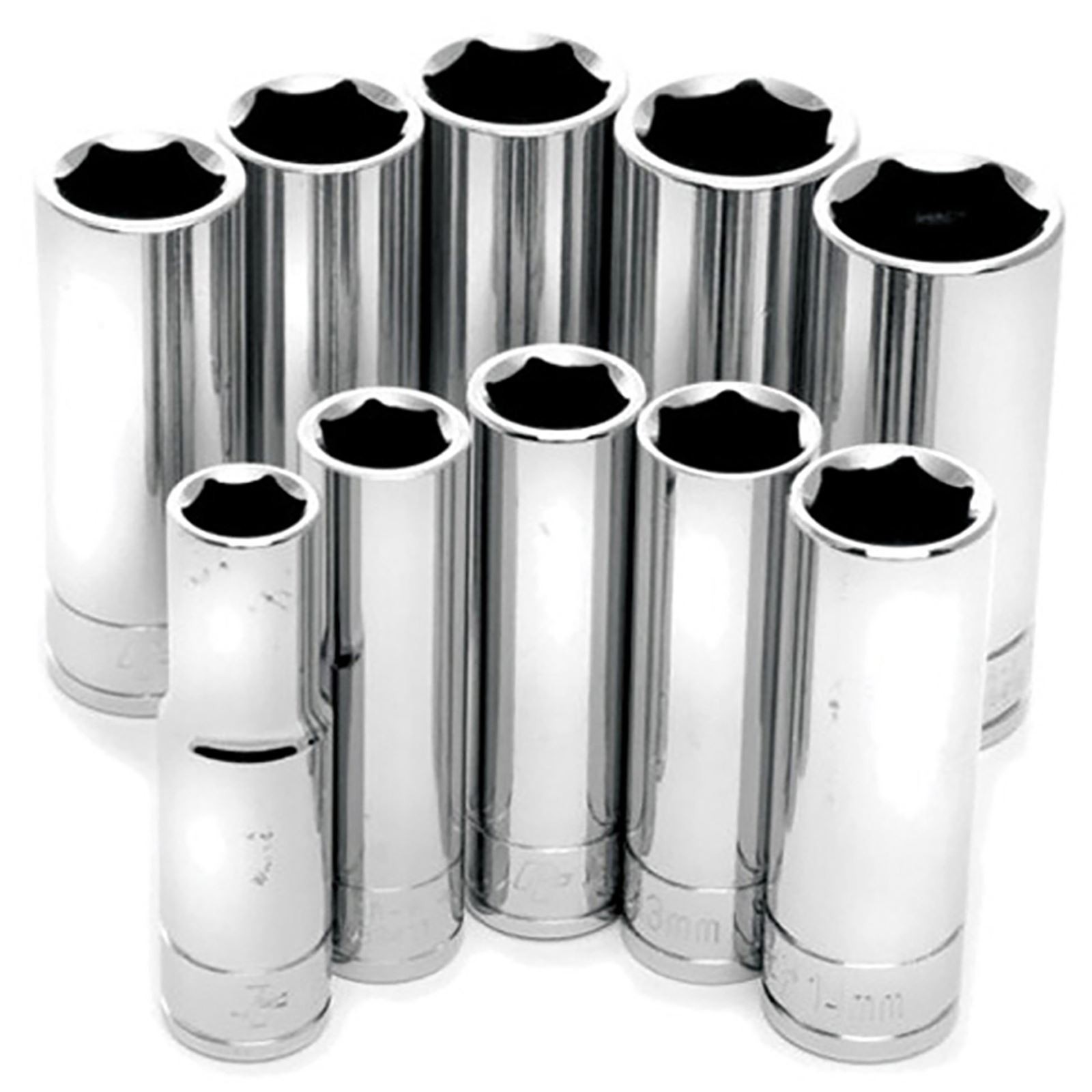 Performance Tool 3/8" DR Met DW Socket Set - 10-Piece W38402