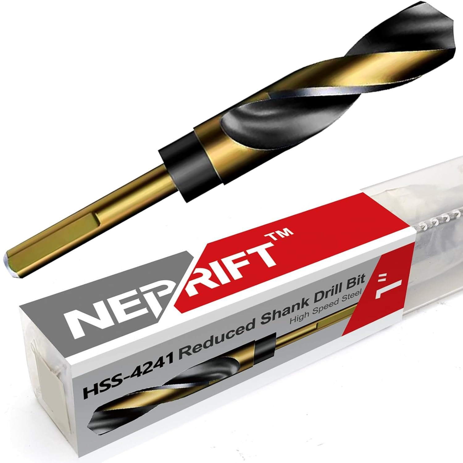 1 Inch Drill Bit | Reduced Shank High Speed Steel HSS 4241 for Metal & Steel |