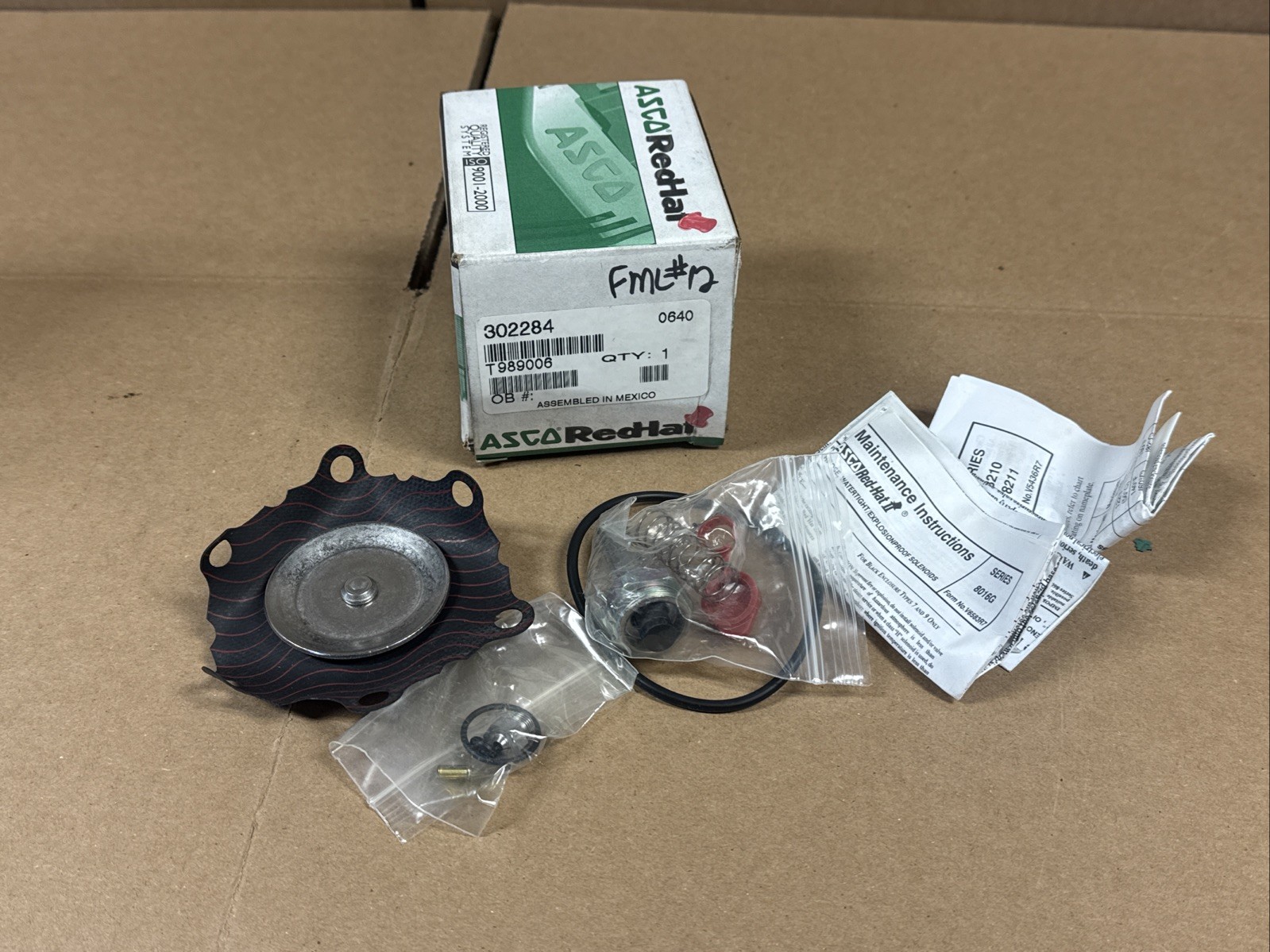 NEW ASCO 302284 Solenoid Valve Repair Kit WARRANTY FAST SAME DAY SHIPPING