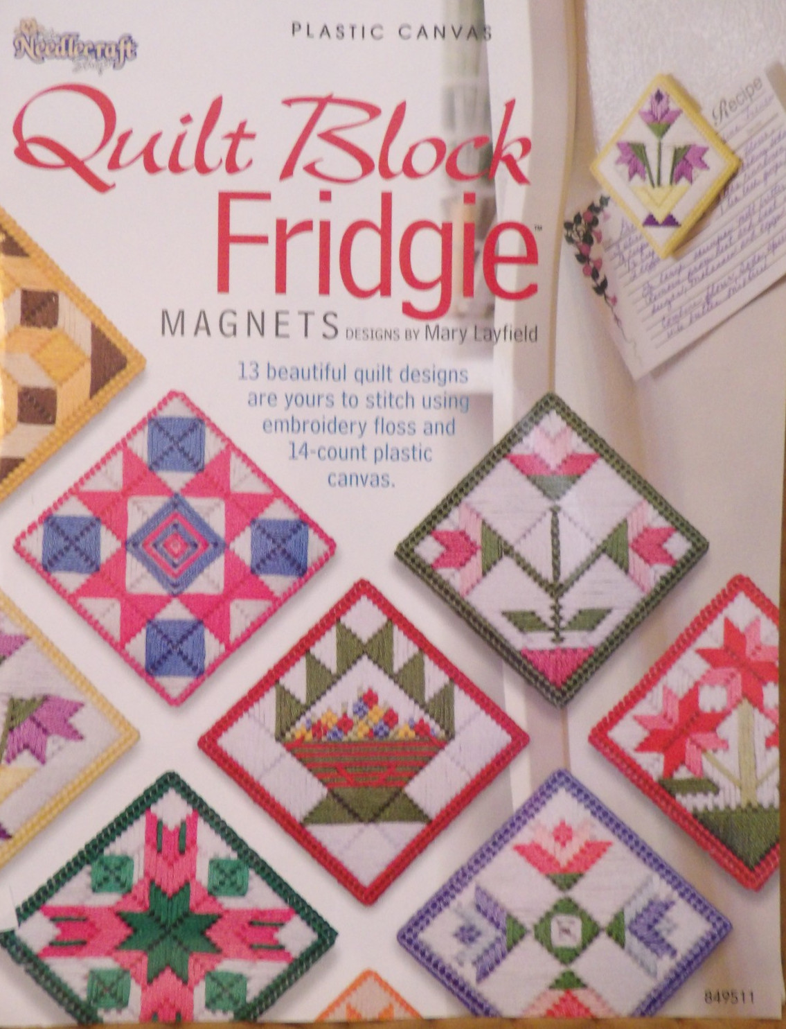 Quilt Block Tissue Toppers Plastic Canvas Leaflet from The Needlecraft Shop