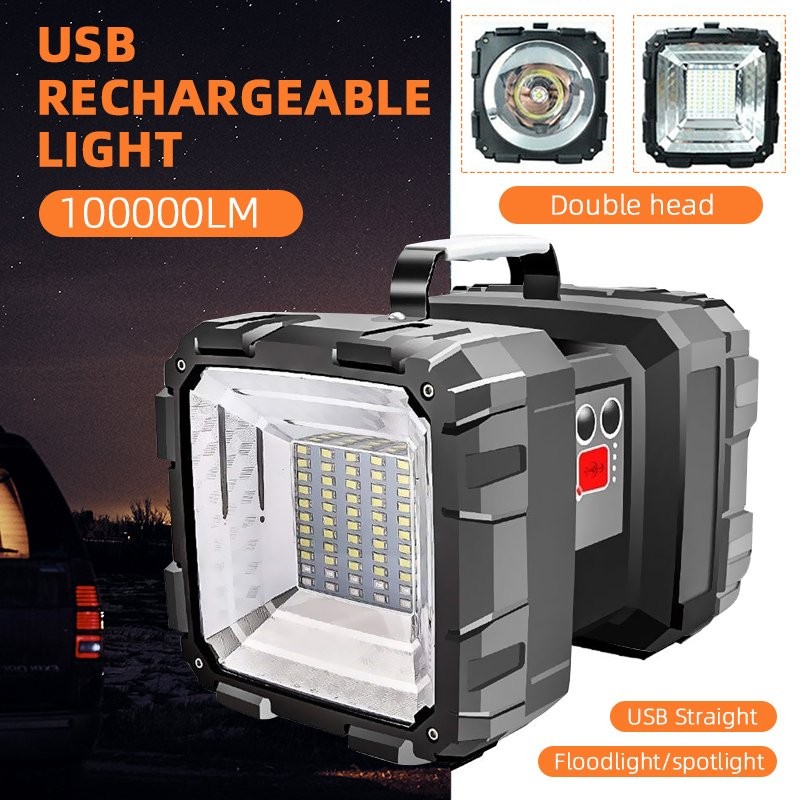 Portable Handheld Super Bright LED Searchlight Spotlight Flashlight Rechargeable