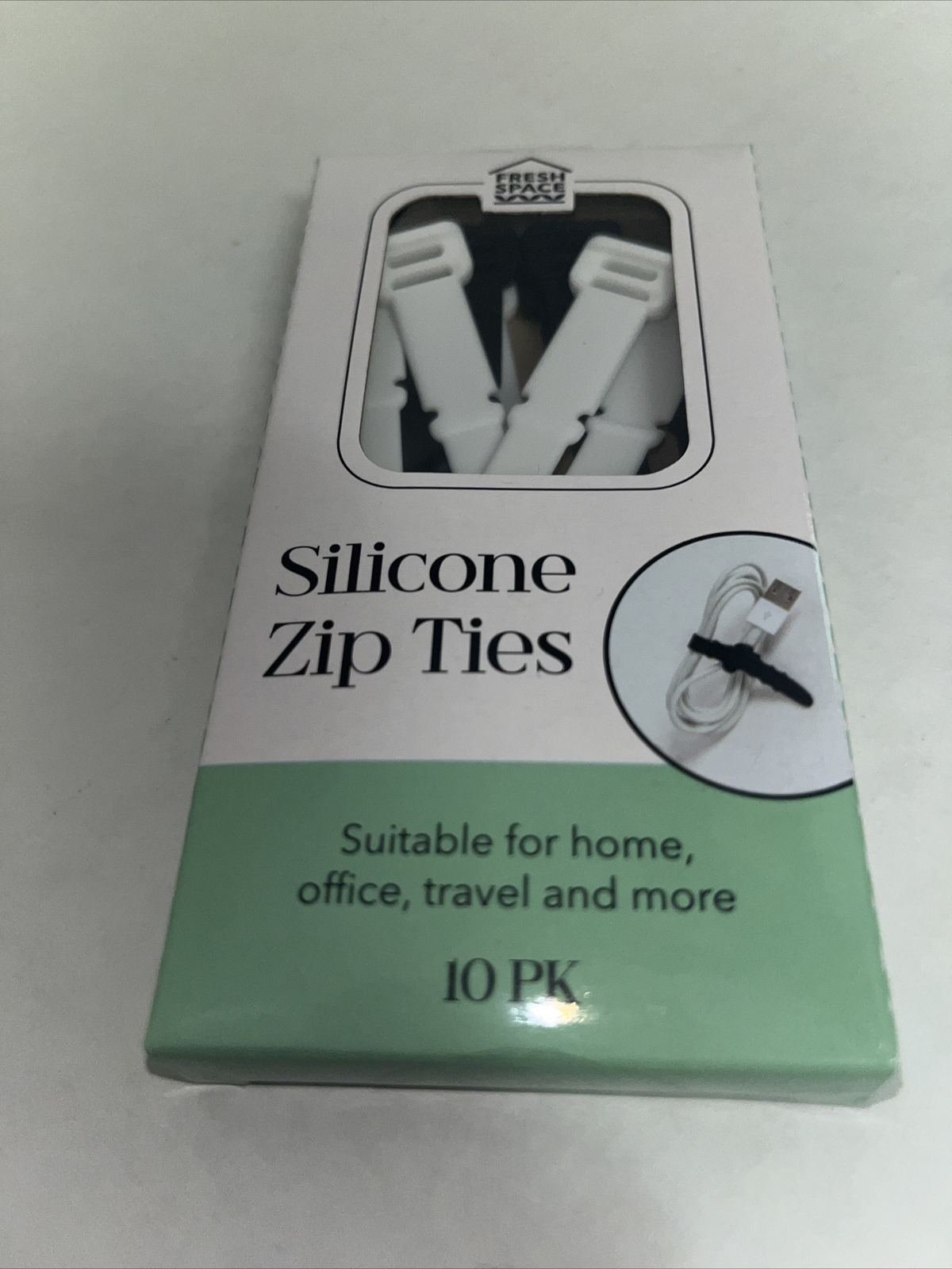Fresh Space Silicone Zip Ties 10 Pack Lot Of 8