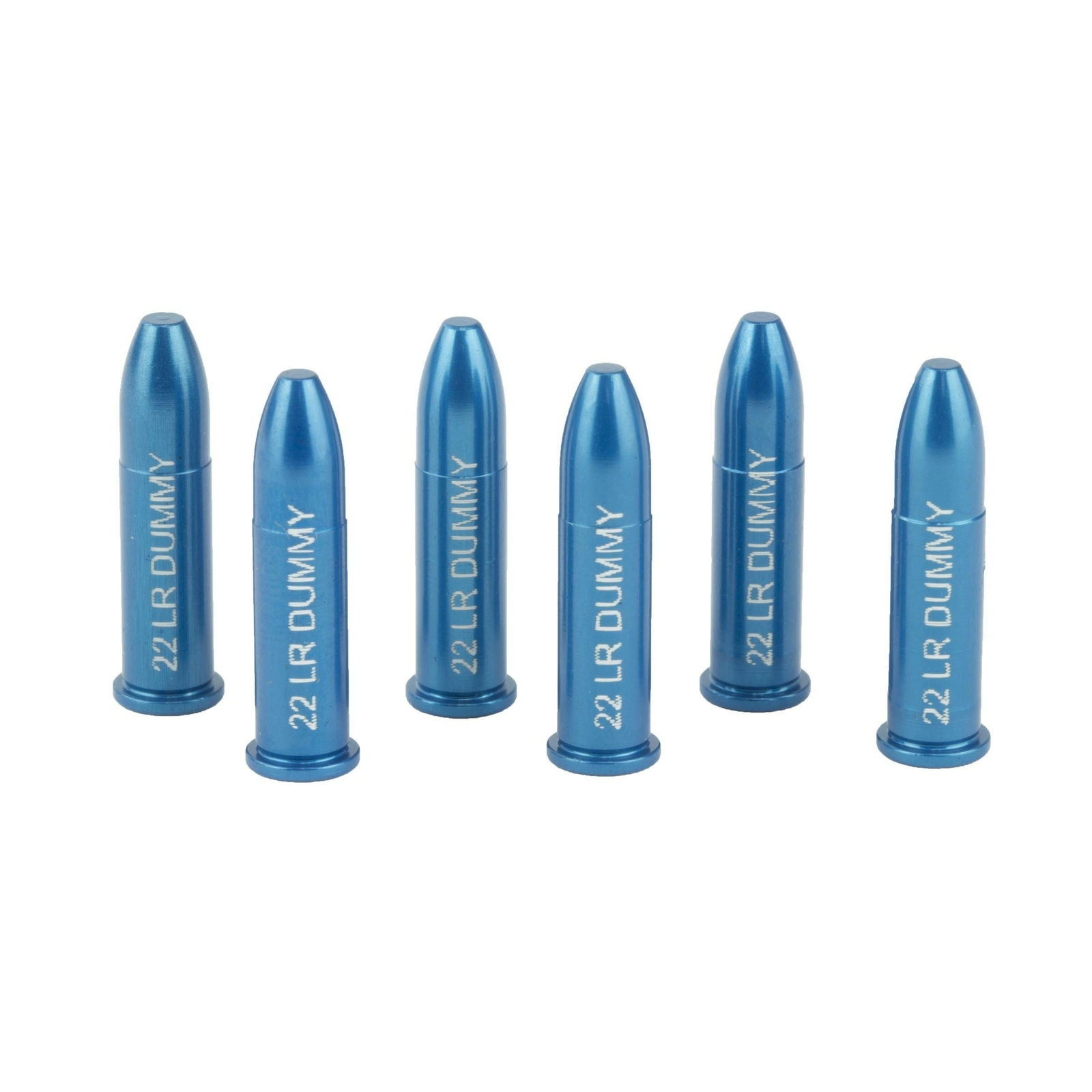 6-Pack Precision Dummy Rounds 22 LR Action Proving CNC-Machined Solid Hard