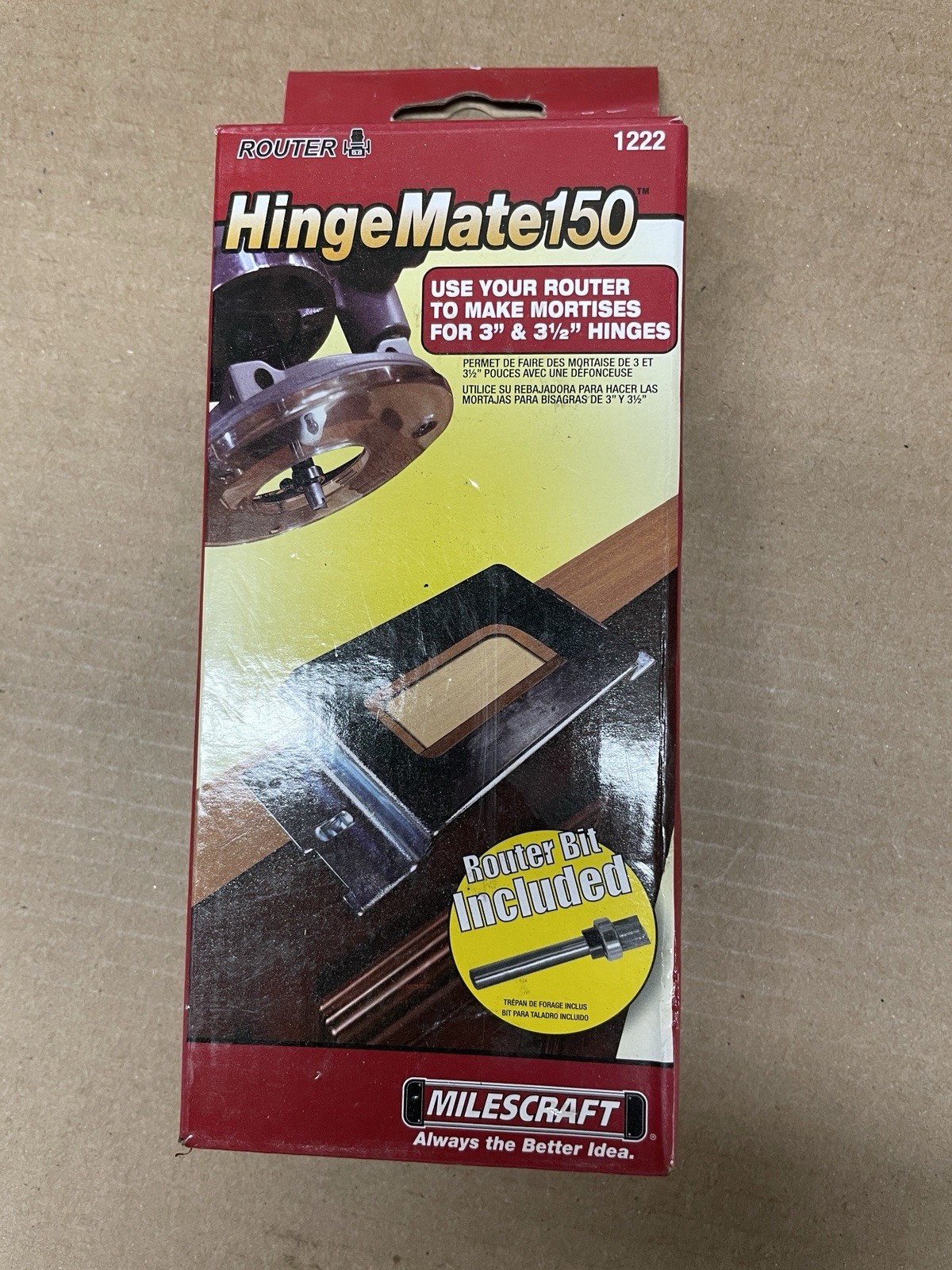Hinge Mate 150 – Door Hinge Installation Kit/Mortiser Template (for 3" & 3-1/2"