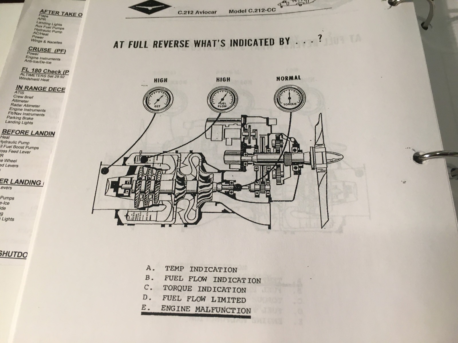 CASA C-212 Aviocar Model C-212-CC Airplane Systems & Reference Manual