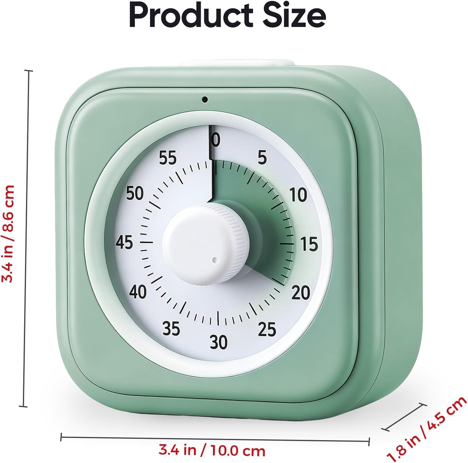 60 Minute Visual Timer for Kids, Silent Countdown Clock, Time Management Tool fo