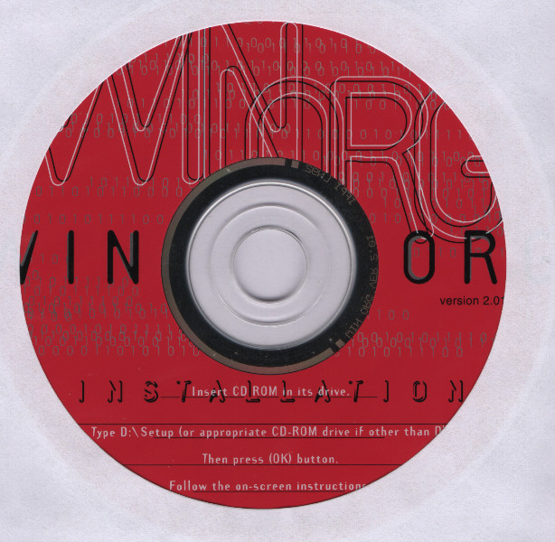WinOrg PC Link Version 2.01 Software Installation CD-ROM Windows (2002)