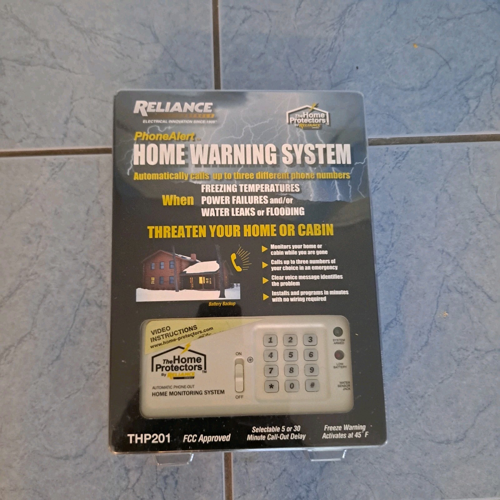 Reliance Home Warning System THP201 Home Monitoring Phone Alert Call Back Up