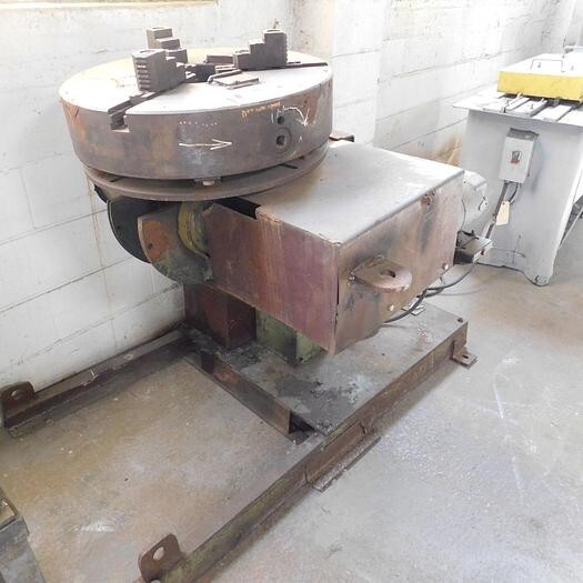 1000 LB ARONSON "D5" WELDING POSITIONER W/24" 3-JAW CHUCK - MANUAL TILT - #30458
