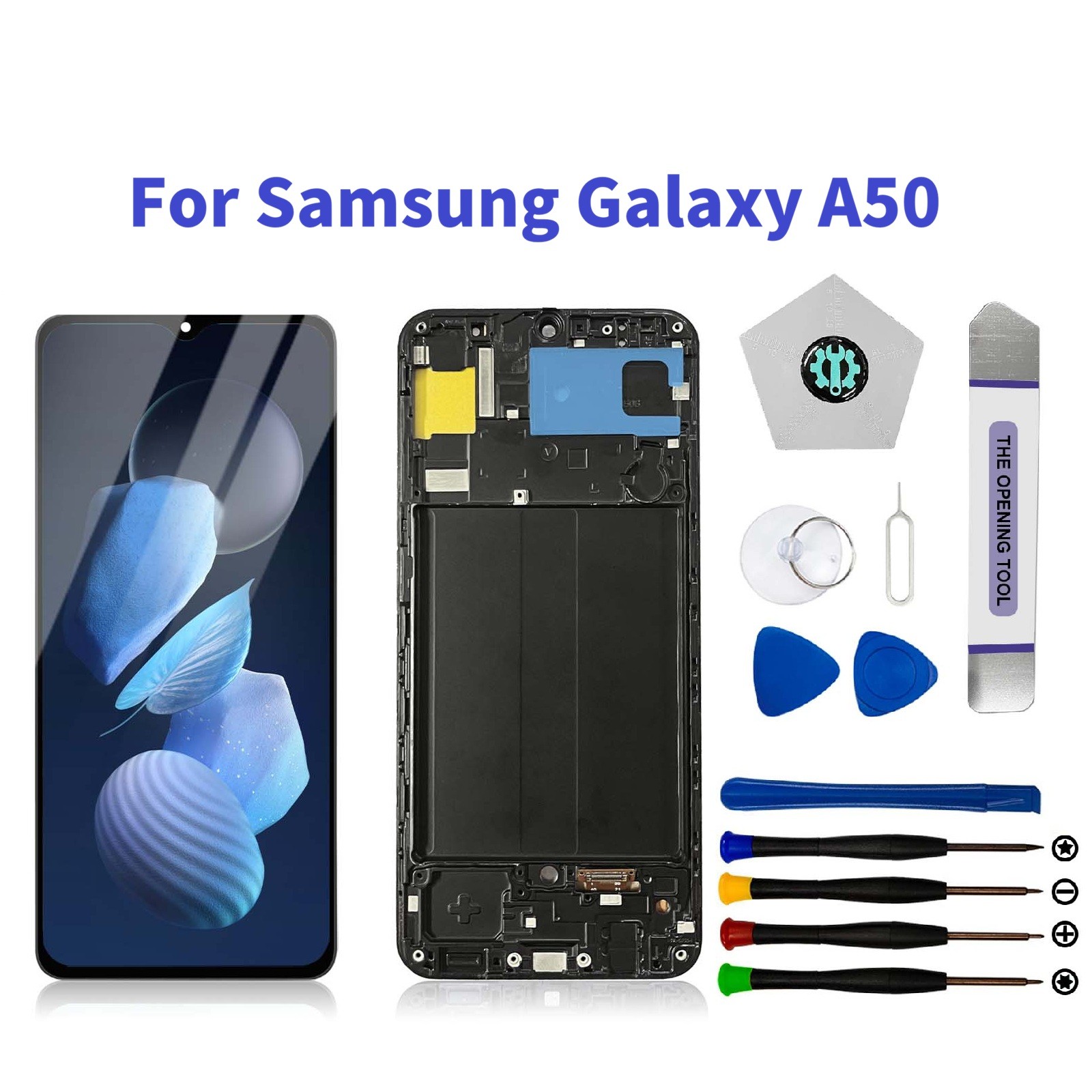 For Samsung Galaxy A50 A505U IncellLCD Display Touch Screen Replacement Frame
