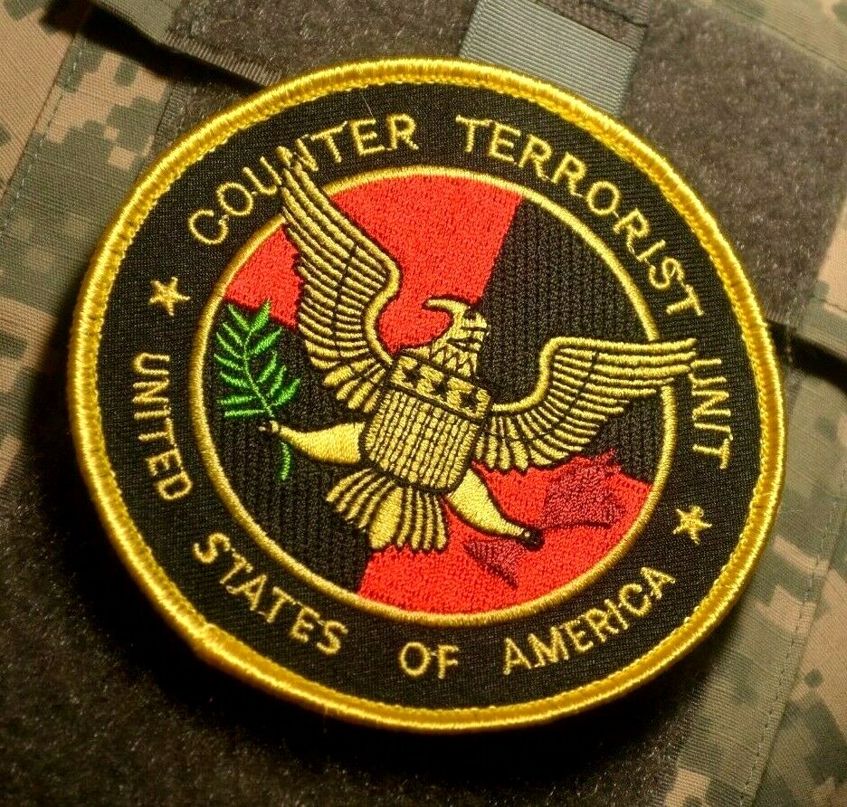 USA Naval Intelligence COUNTER TERRORIST UNIT vêlkrö Insignia Patch (Full Color)