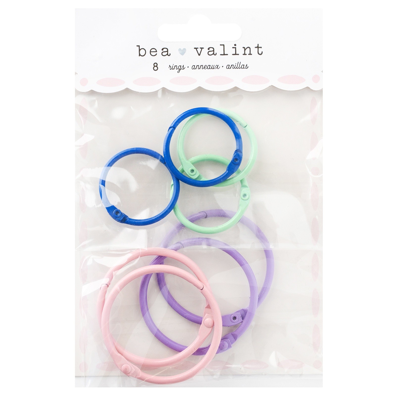 American Crafts Poppy And Pear Hinged Rings-8/Pkg - 34025812