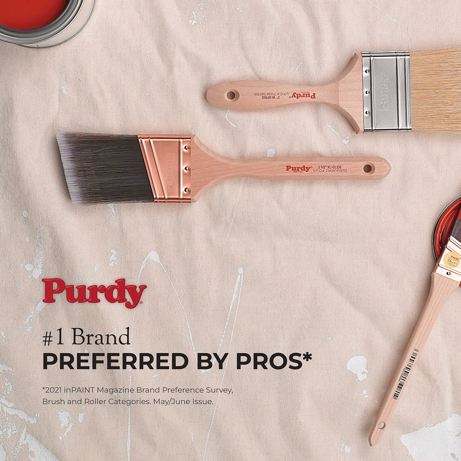 Purdy Pro Extra Multicolor Paint Brushes for Interior and Exterior Use