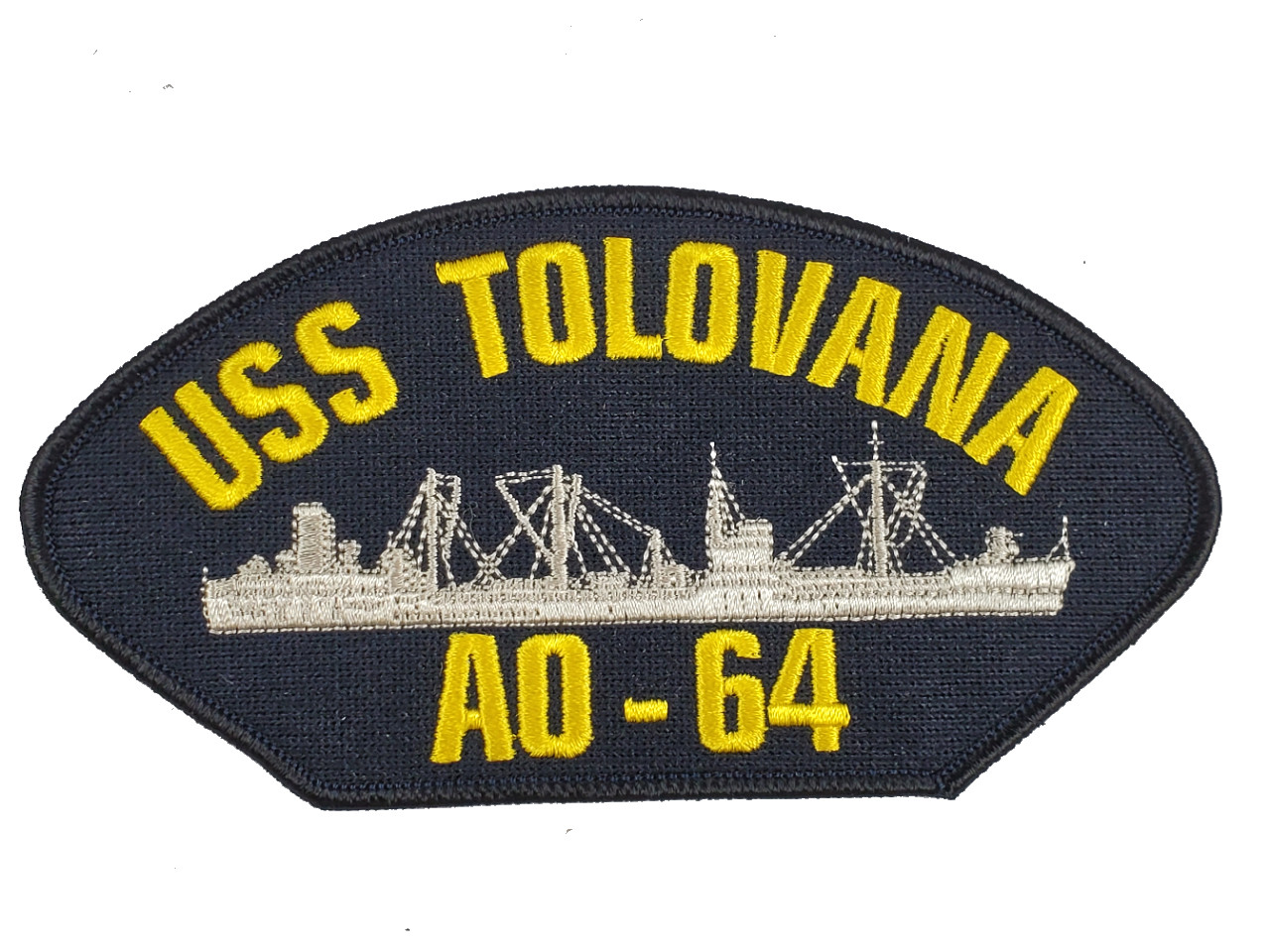 USS TOLOVANA AO-64 Ship Patch - Great Color - Veteran Owned Business
