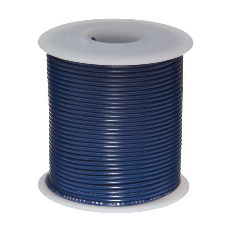20 AWG Gauge SXL Automotive Stranded Hook Up Wire, 25 ft, Blue, 60 Volts