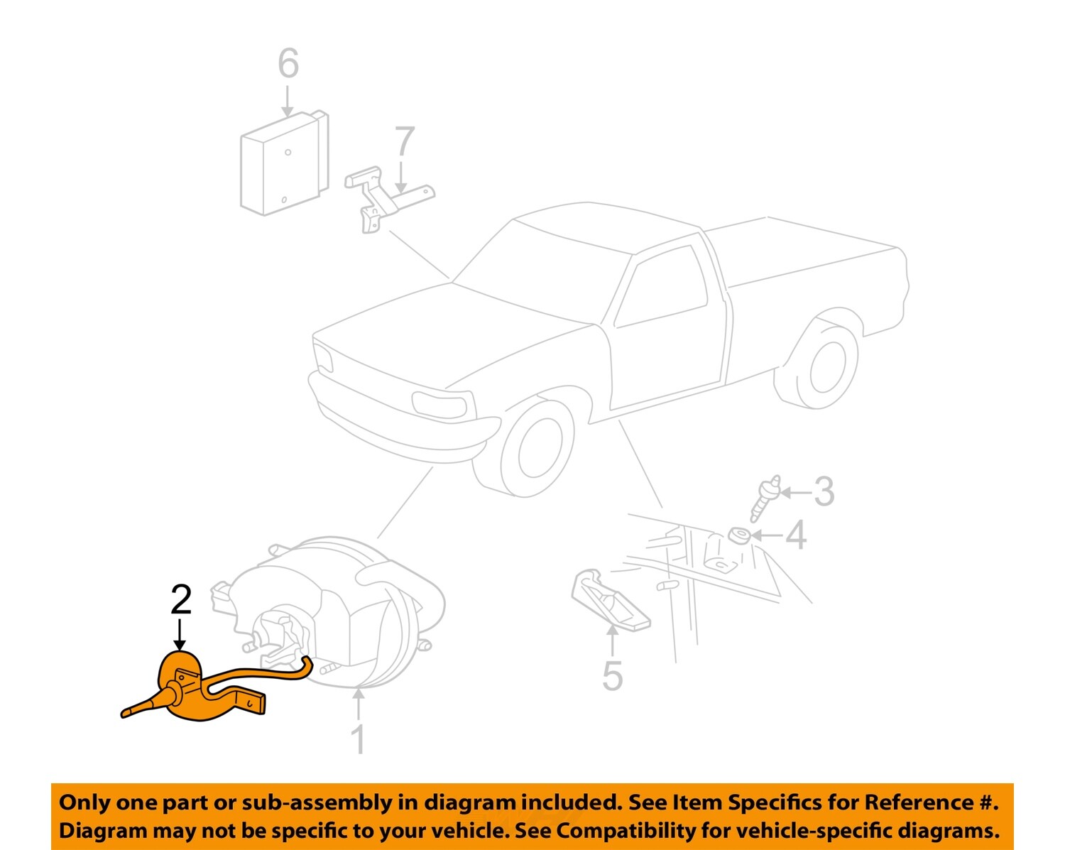 MAZDA OEM 01-09 B4000 Electrical Cruise Control System-Cable Assy 1F2266311